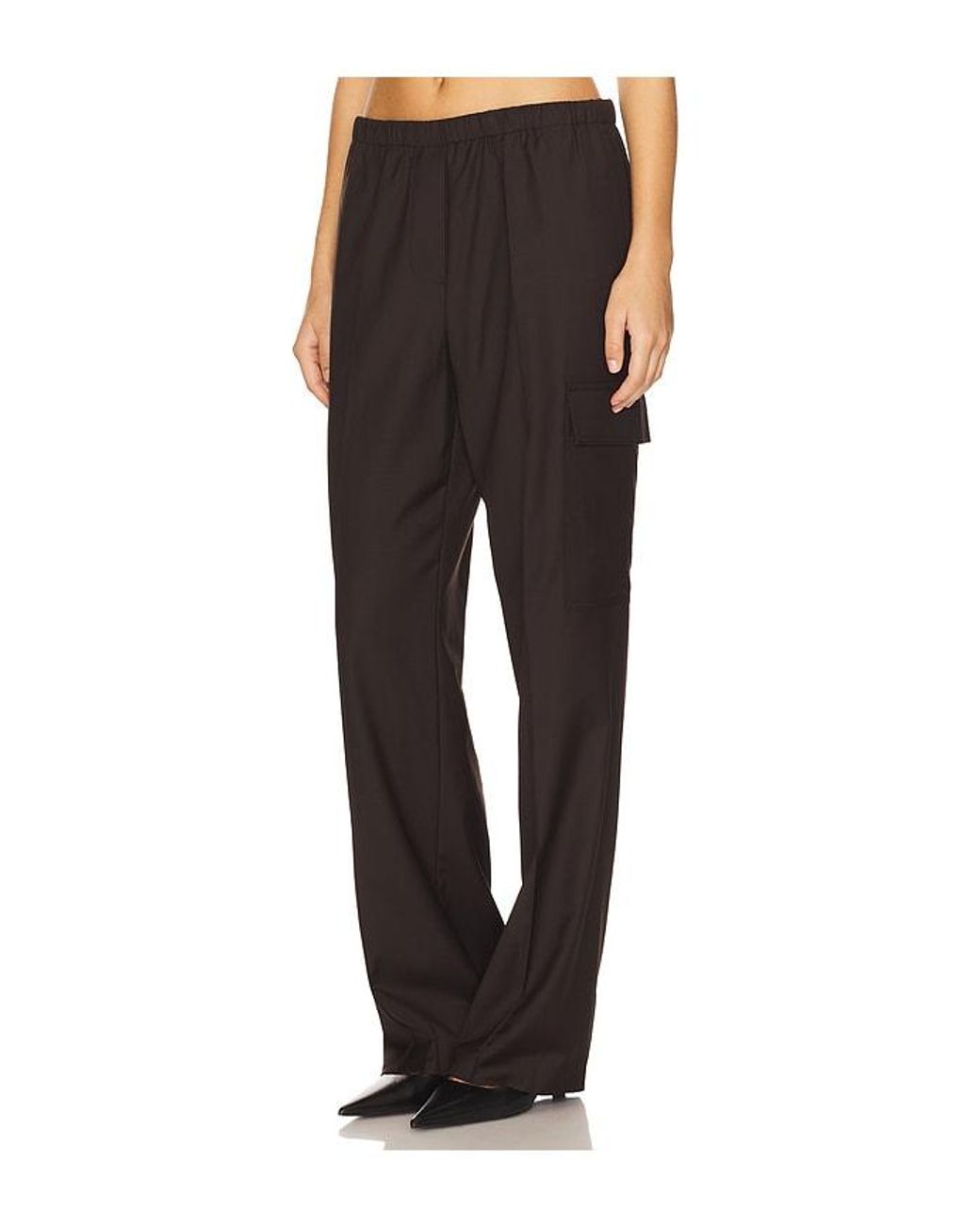 Helmut Lang Black Relaxed Cargo Trouser