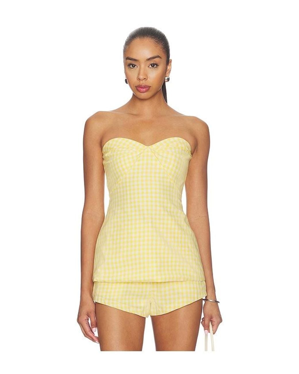 Amanda Uprichard Yellow Solinda Tunic