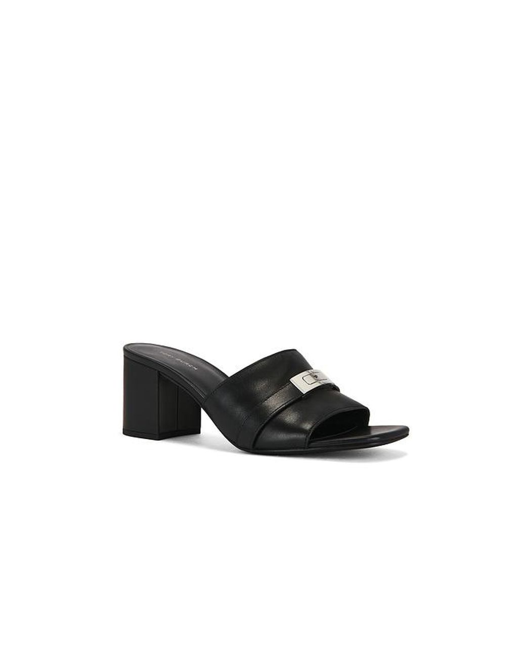Tory Burch Black Leelee Heeled Mule