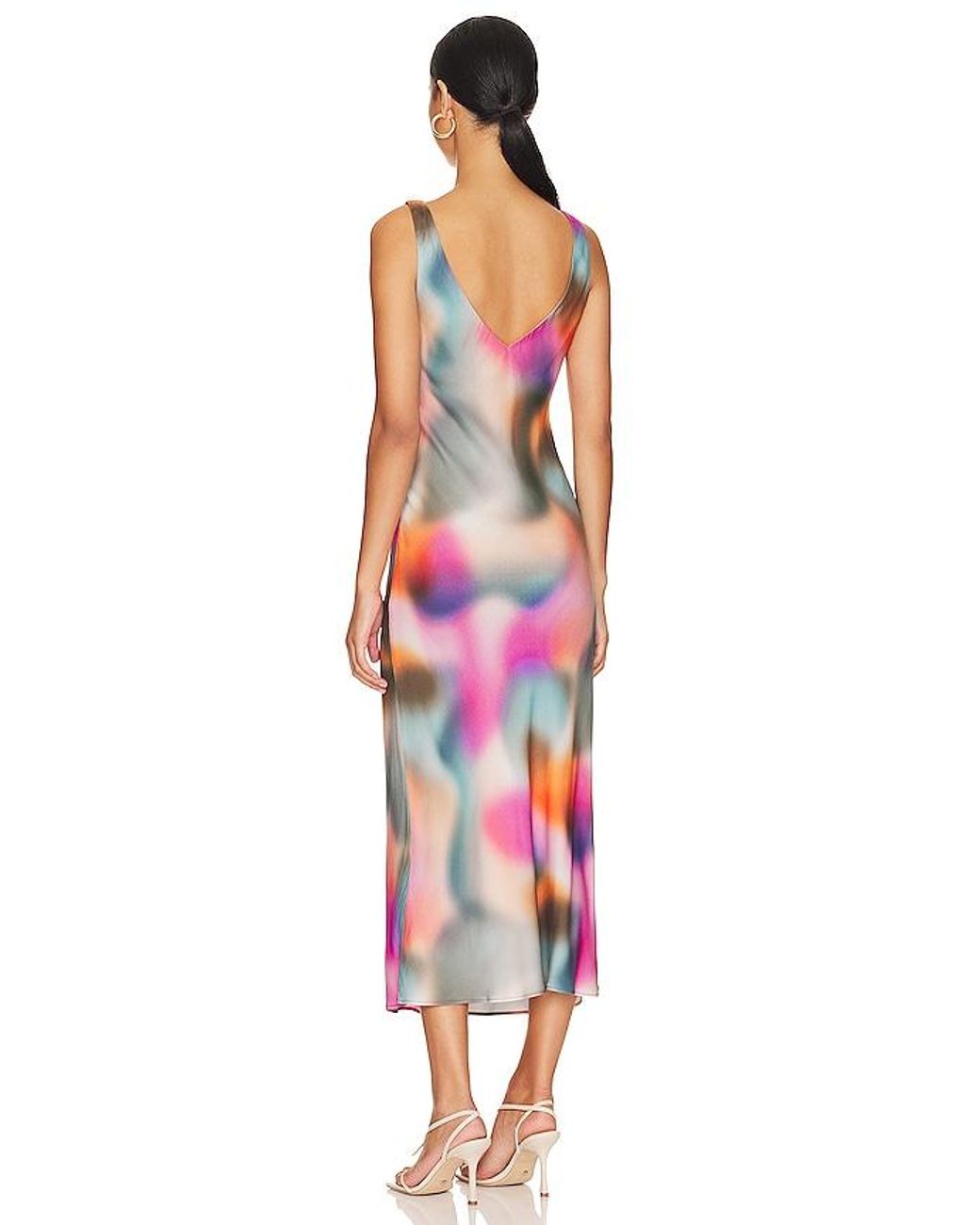Vestido V En Color Morado Talla En LNA de color Red