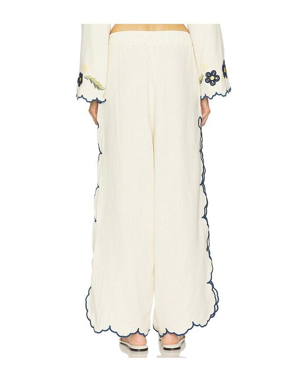 Agua Bendita White Winter Pants