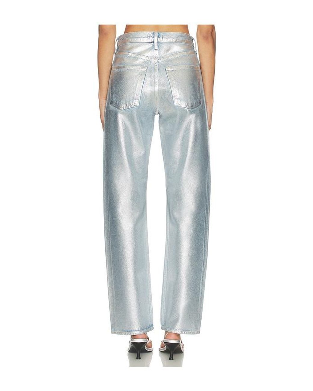 Agolde Blue 90's Mid Rise Loose Fit Jeans
