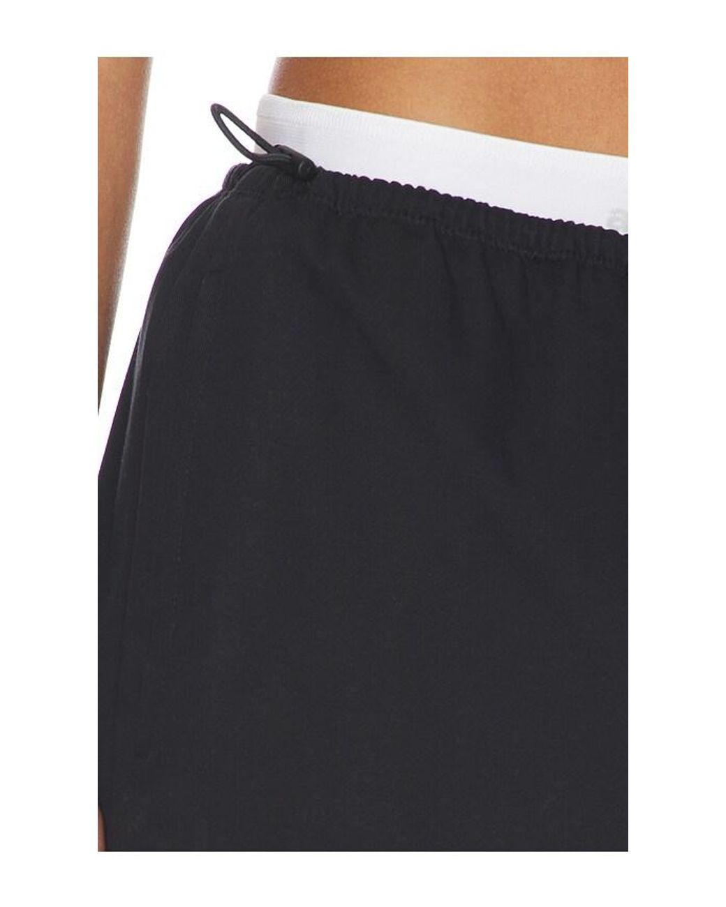 Alexander Wang Blue Mid Rise Mini Logo Elastic Skirt