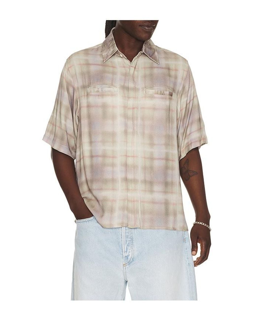 JUNGLES Multicolor Airbrush Button Up Shirt for men