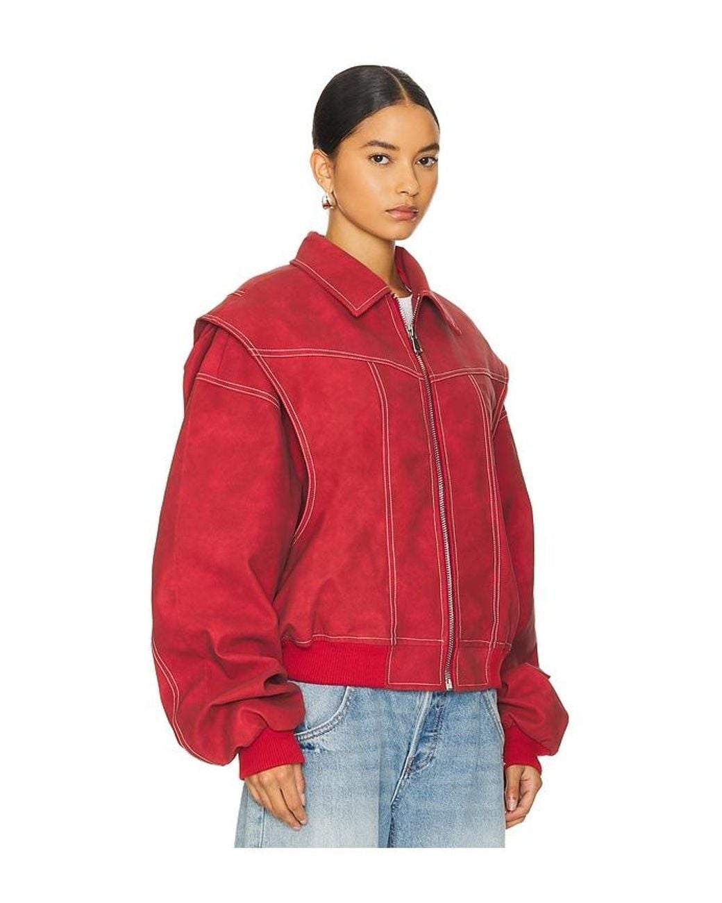 Lioness Red Vista Bomber Jacket