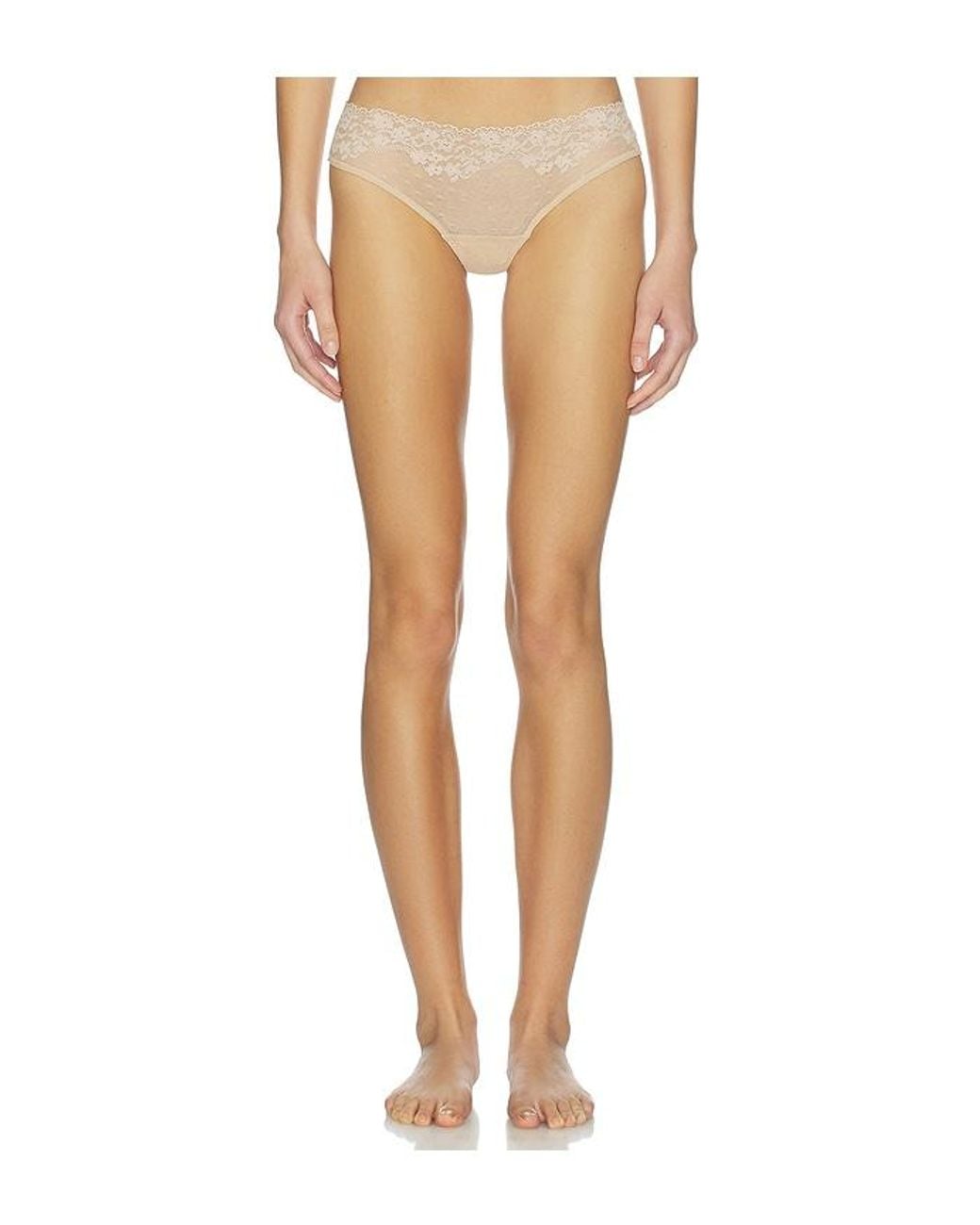 Commando White Double Take Lace Thong
