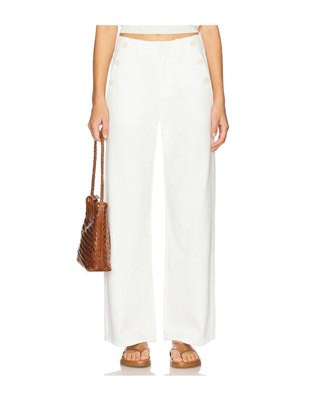 Citizens of Humanity White Boardwalk Trouser Jeans