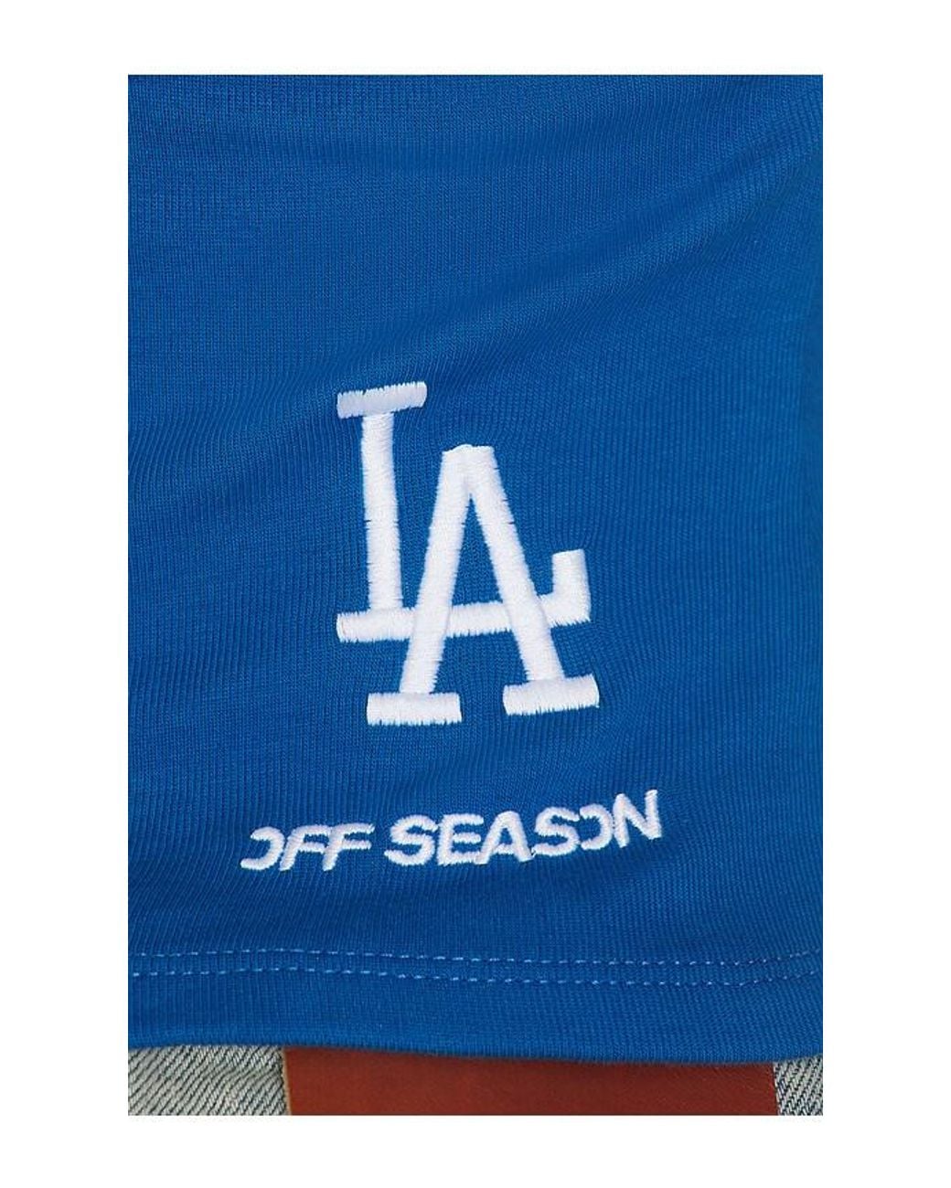 OFF SEASON Blue Ruched Halter Top