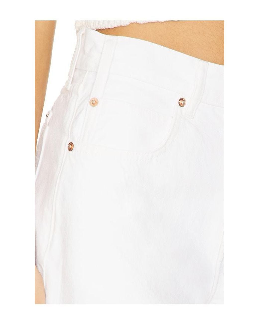 Free People White Jeans-Shorts We The Free Tippi