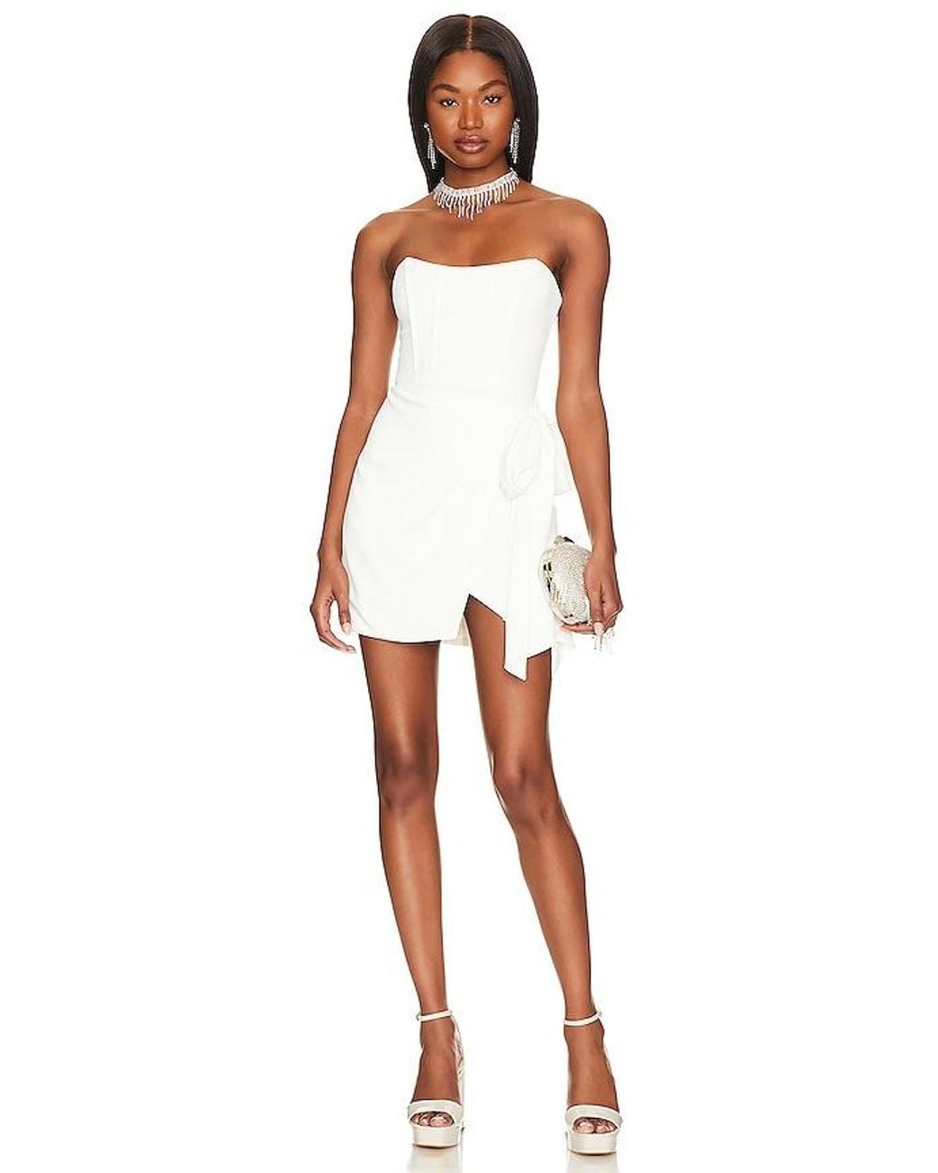 Lovers + Friends White Avani Mini Dress