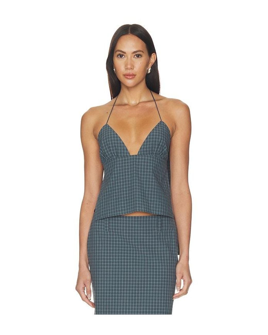 Lioness Blue Play On Halter Top