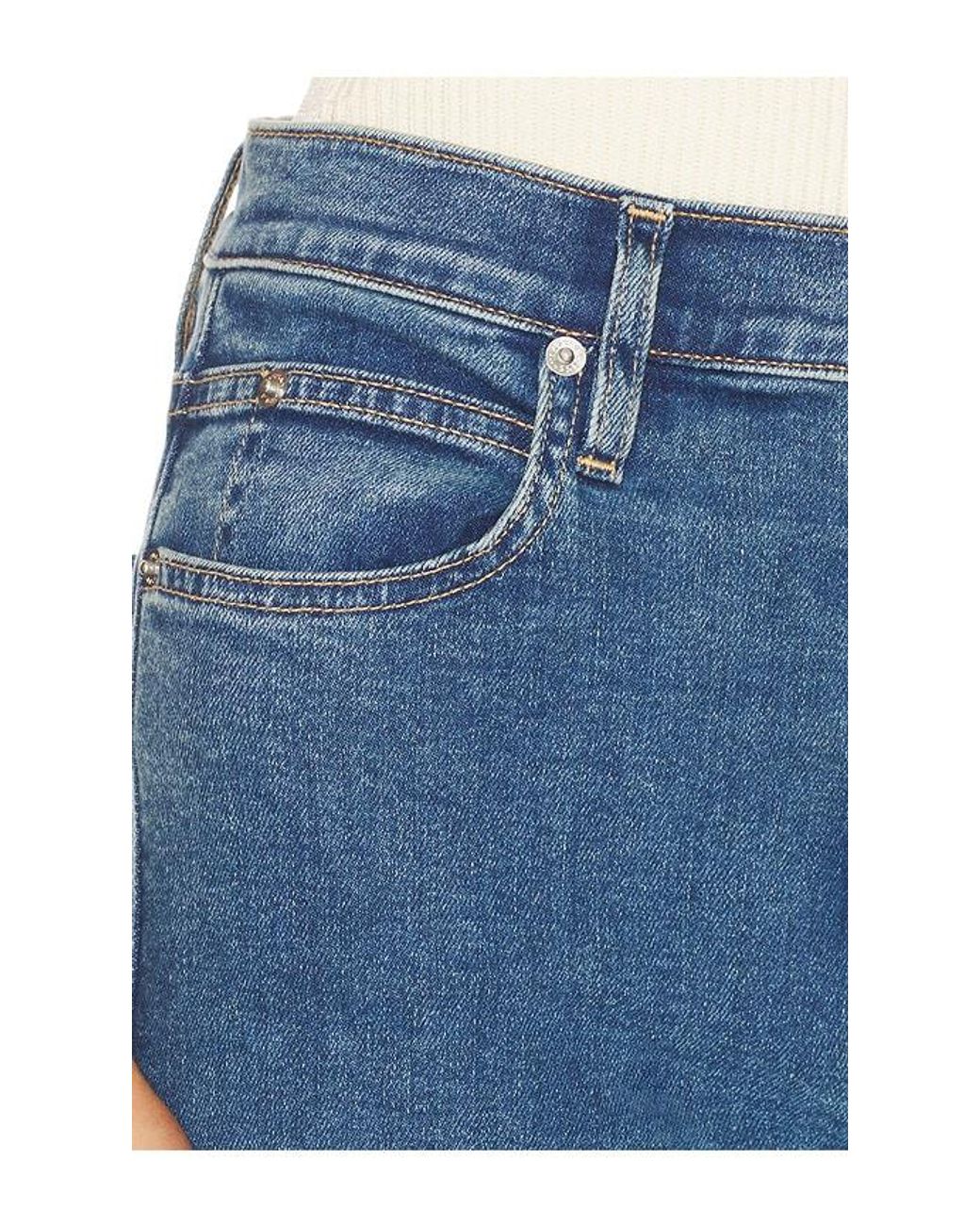 SLVRLAKE Denim Blue Grace Wide Leg Jeans