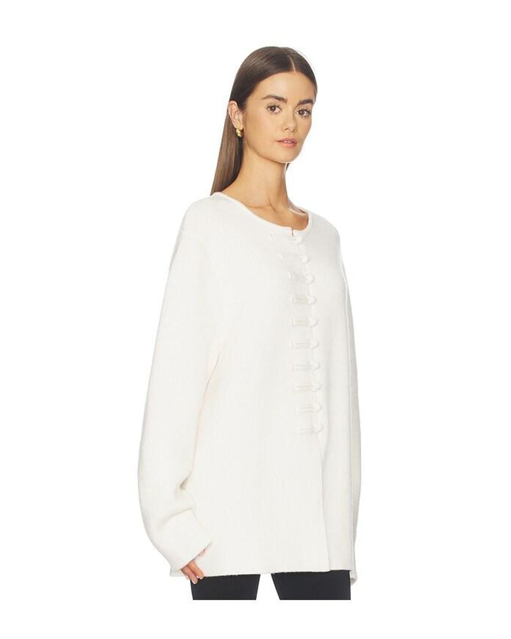 Lisa Yang White Han Fu Cardigan Jacket