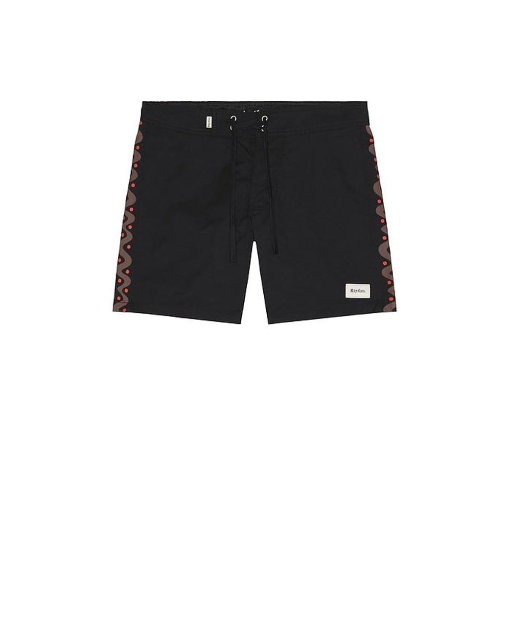 Rhythm Black Snake Trials Swim Trunk for men