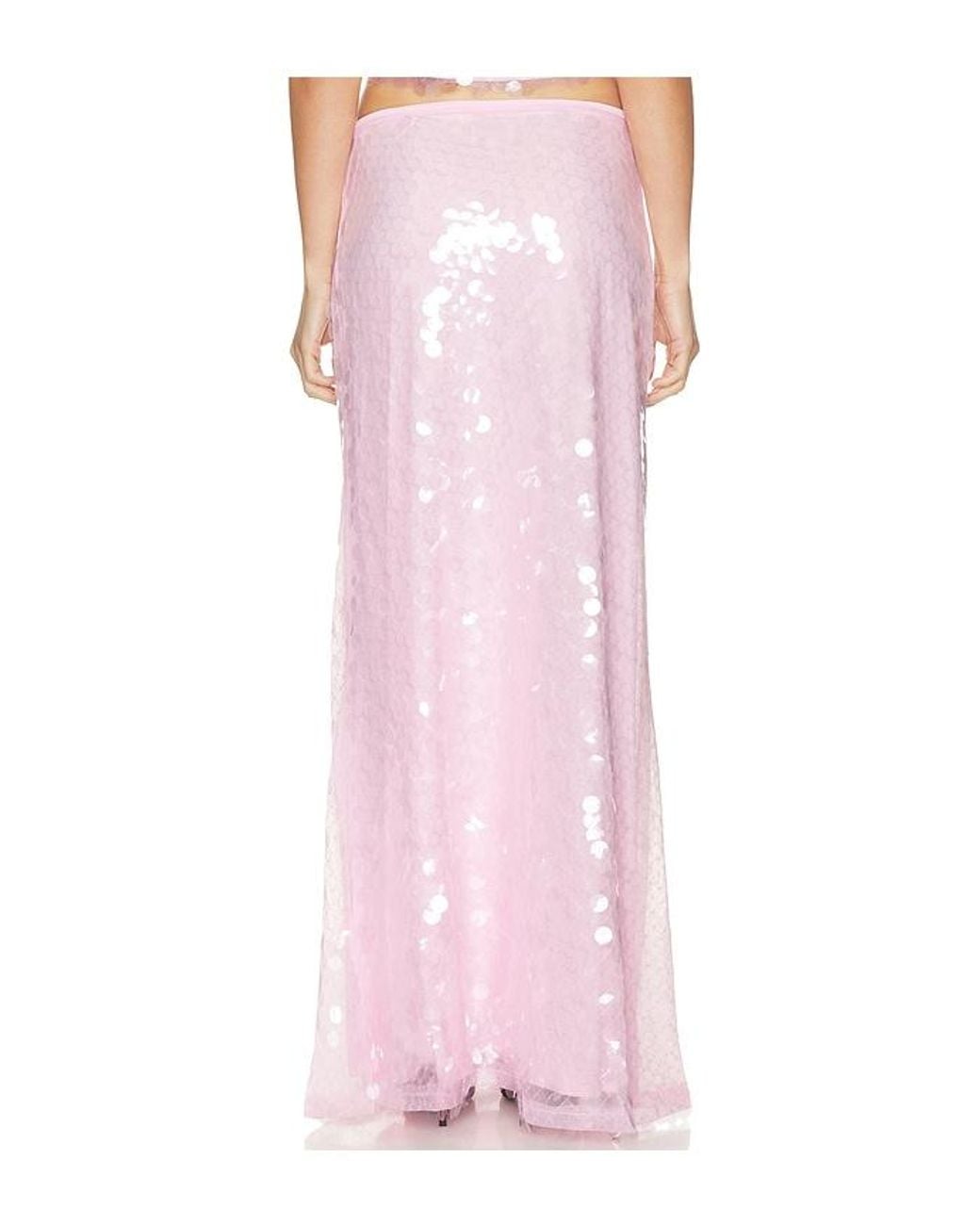 SNDY'S Pink X Revolve Calliope Maxi Skirt