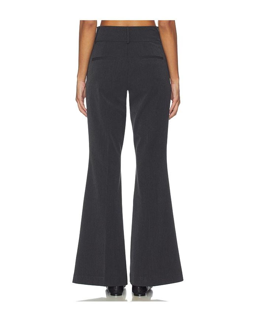 GOOD AMERICAN Blue Essential Suiting Flare Trousers
