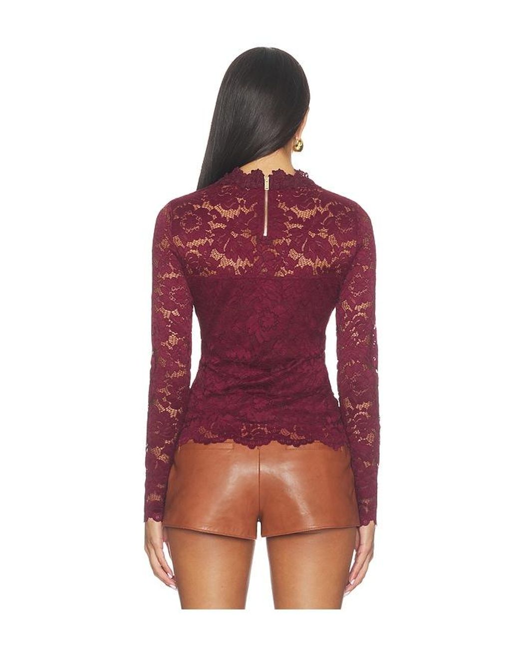 Generation Love Red Vix Lace Top