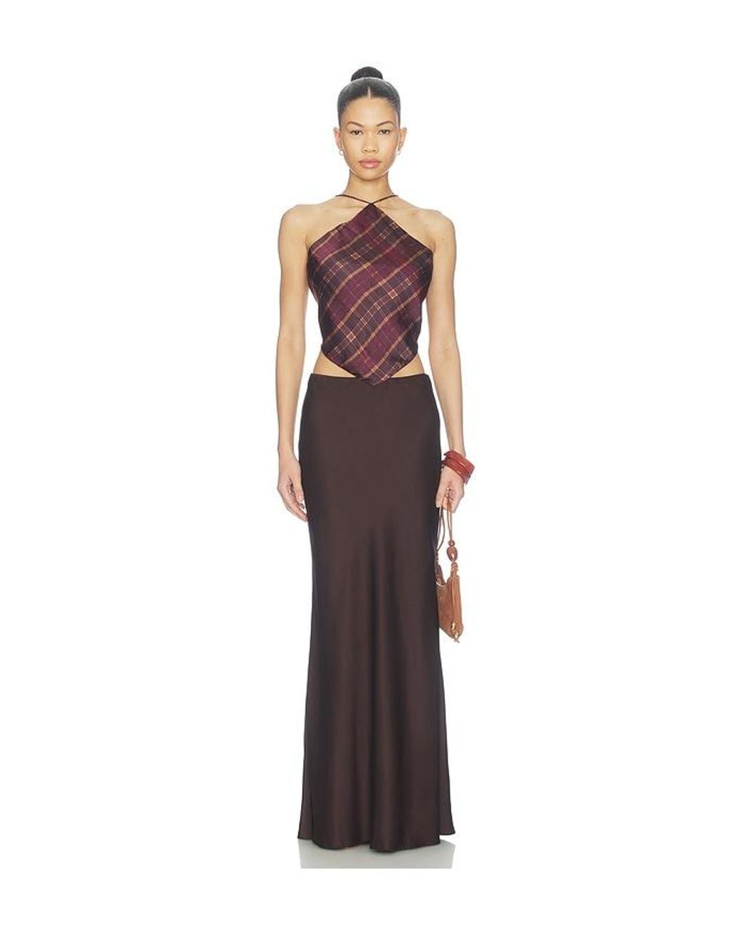 Rococo Sand Brown Maxi Skirt