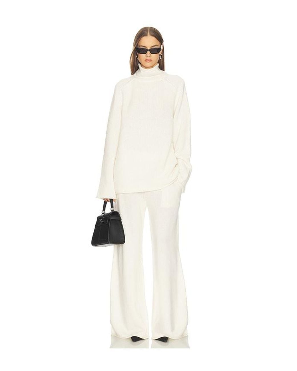 SRG White Sukki Cashmere Knit Pant