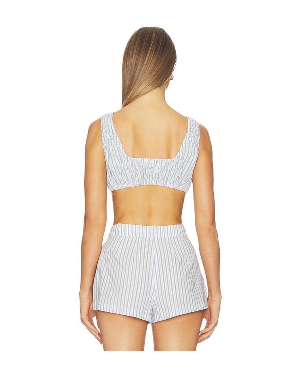 Lovers + Friends White Linny Linen Top