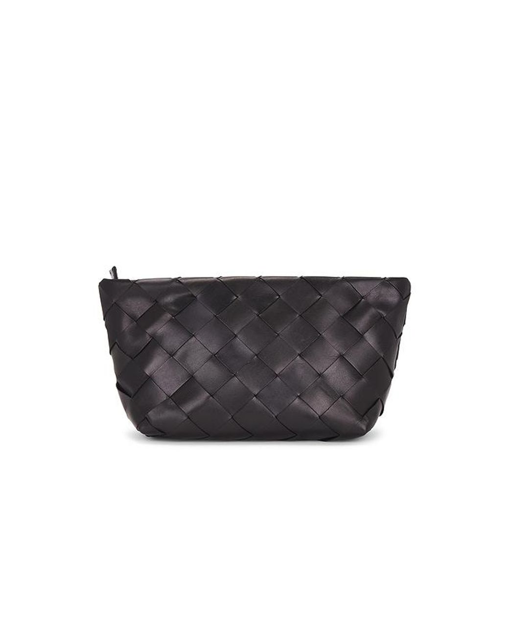 Loeffler Randall Black Melina Square Woven Clutch
