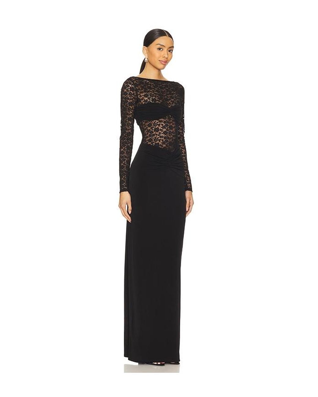 Lovers + Friends Black Kathryn Gown