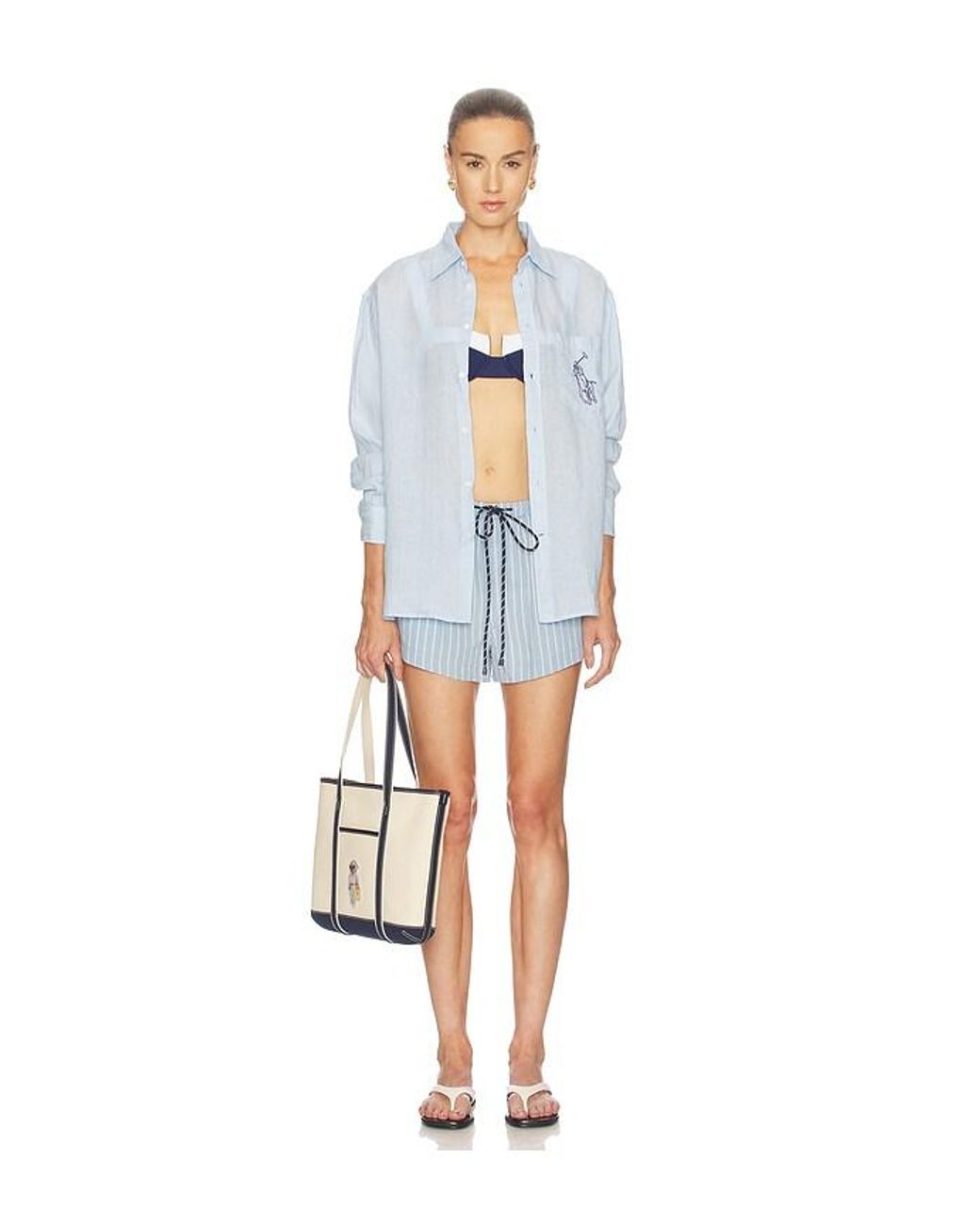 Citizens of Humanity Blue Este Drawstring Shorts