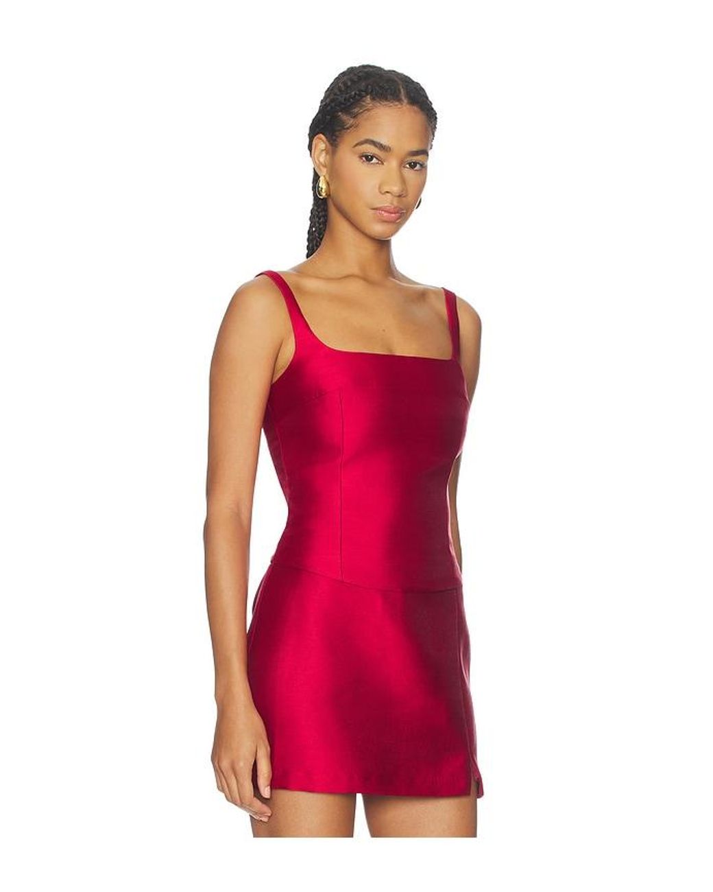 Amanda Uprichard Red Jacksonville Top