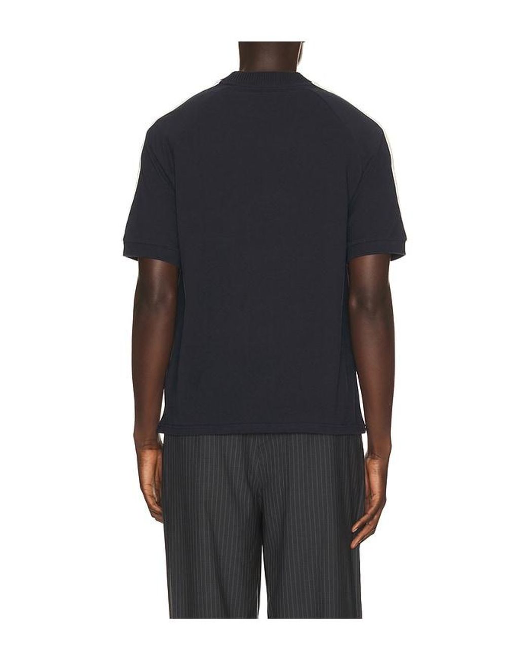 Fred Perry Black Cable Taped T-Shirt for men