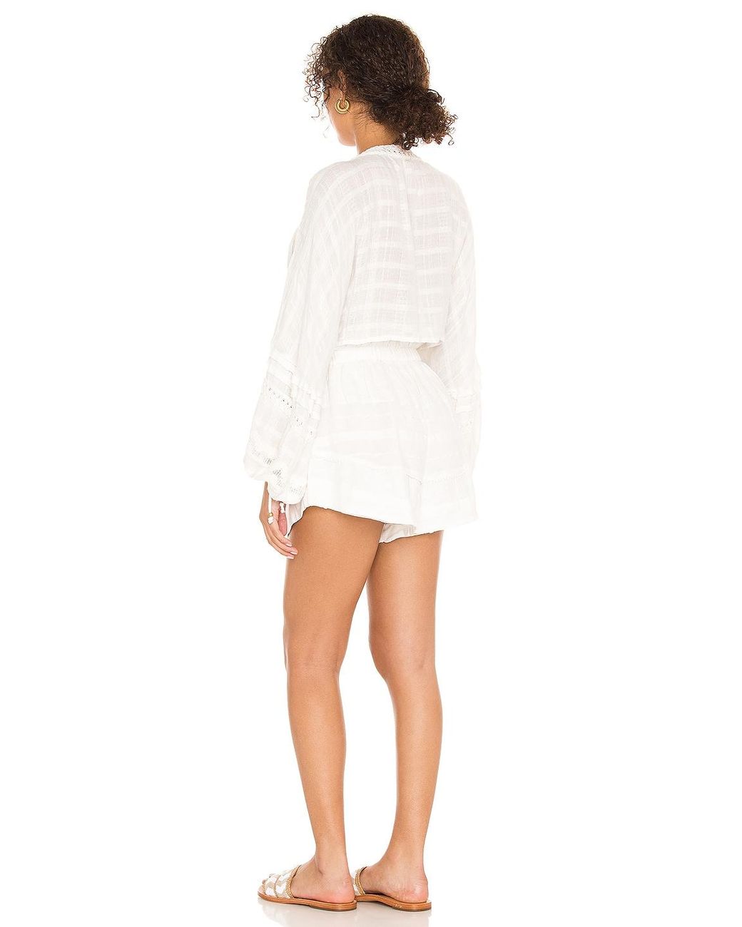Free People Paloma Short Set in Ivory 