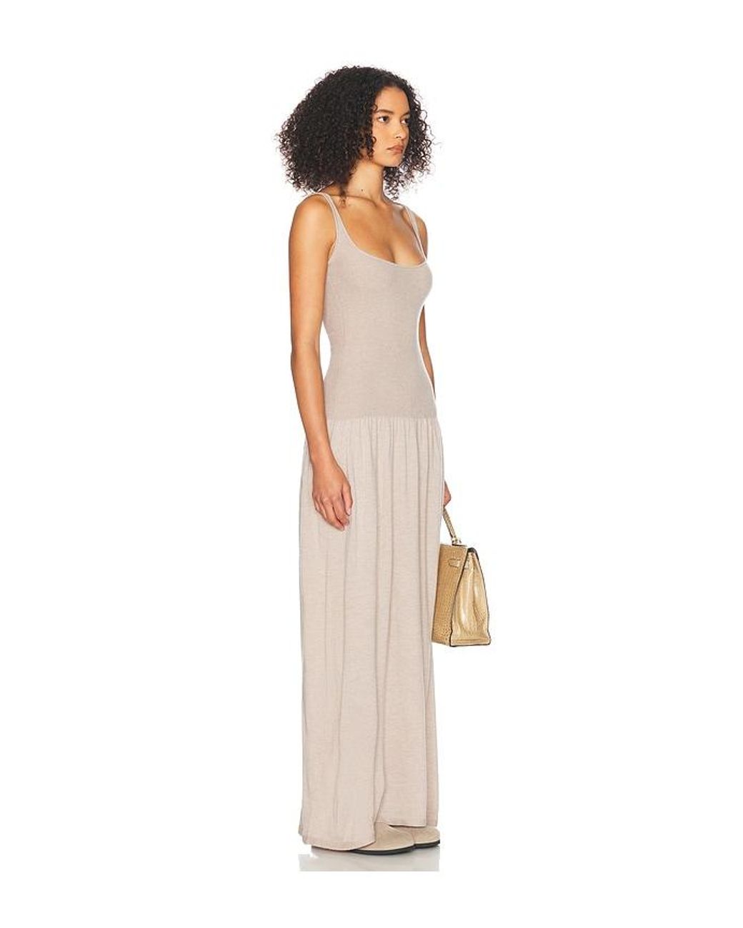 Helsa Natural Maddison Maxi Knit Dress