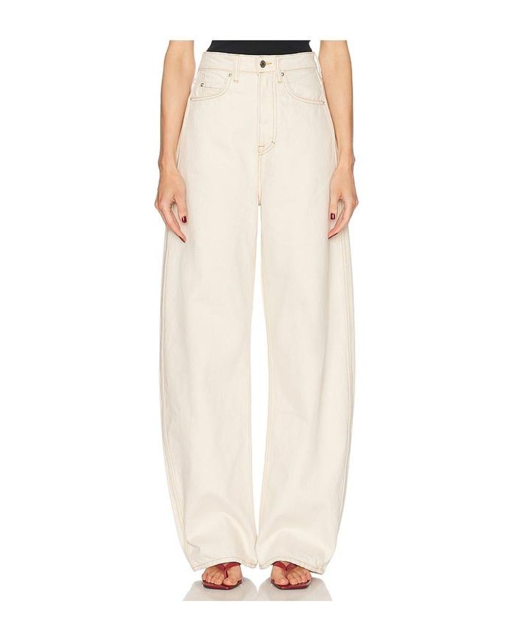 GRLFRND White Austen High Rise Curve Jeans