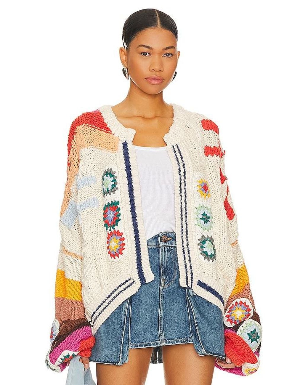 Free People Multicolor Clear Skies Cardi