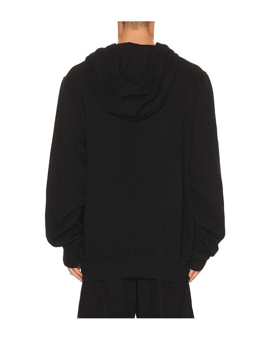 Rick Owens Black Sister Graphic Oversized Hoodie for men