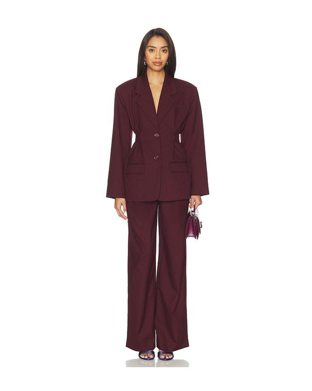 Gestuz Purple Paula Waist Blazer