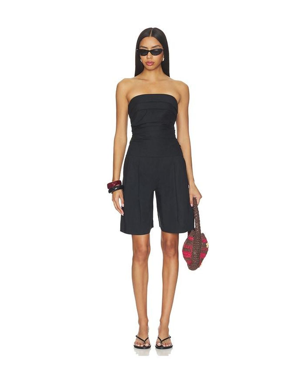 Proenza Schouler Black Maisy Strapless Top