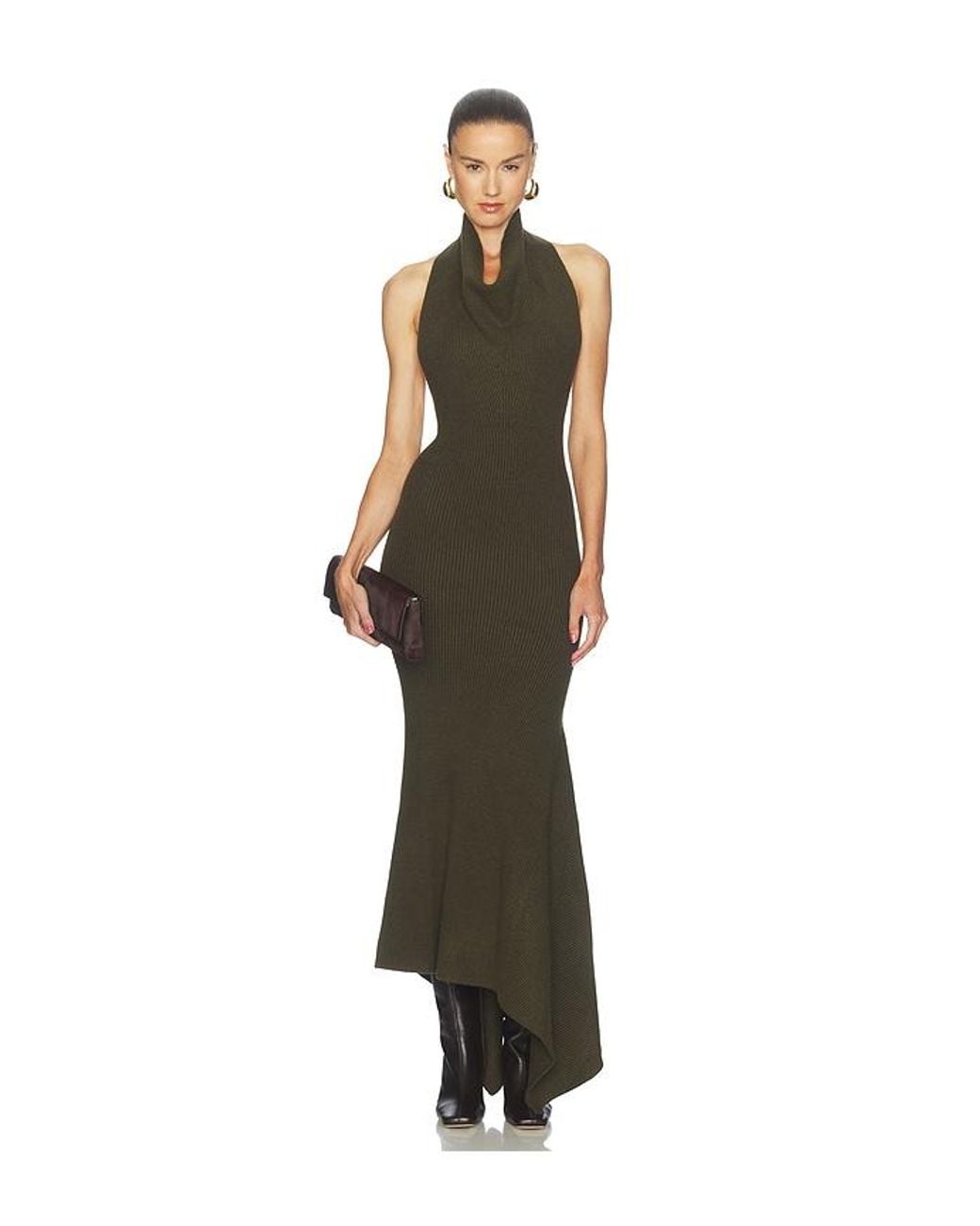 Camila Coelho Green Kimmberly Sleeveless Midi Dress