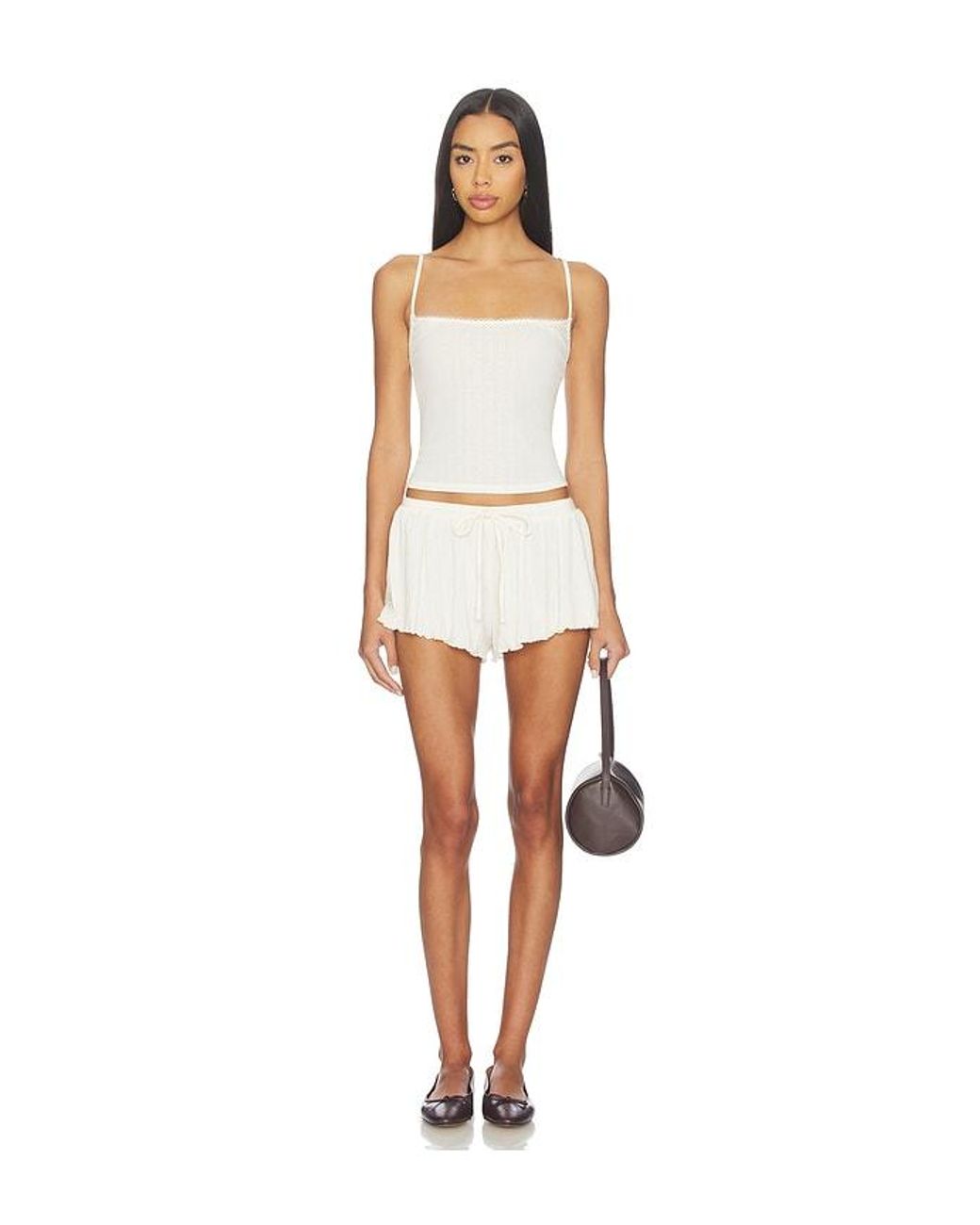 Lovers + Friends White Fiona Top