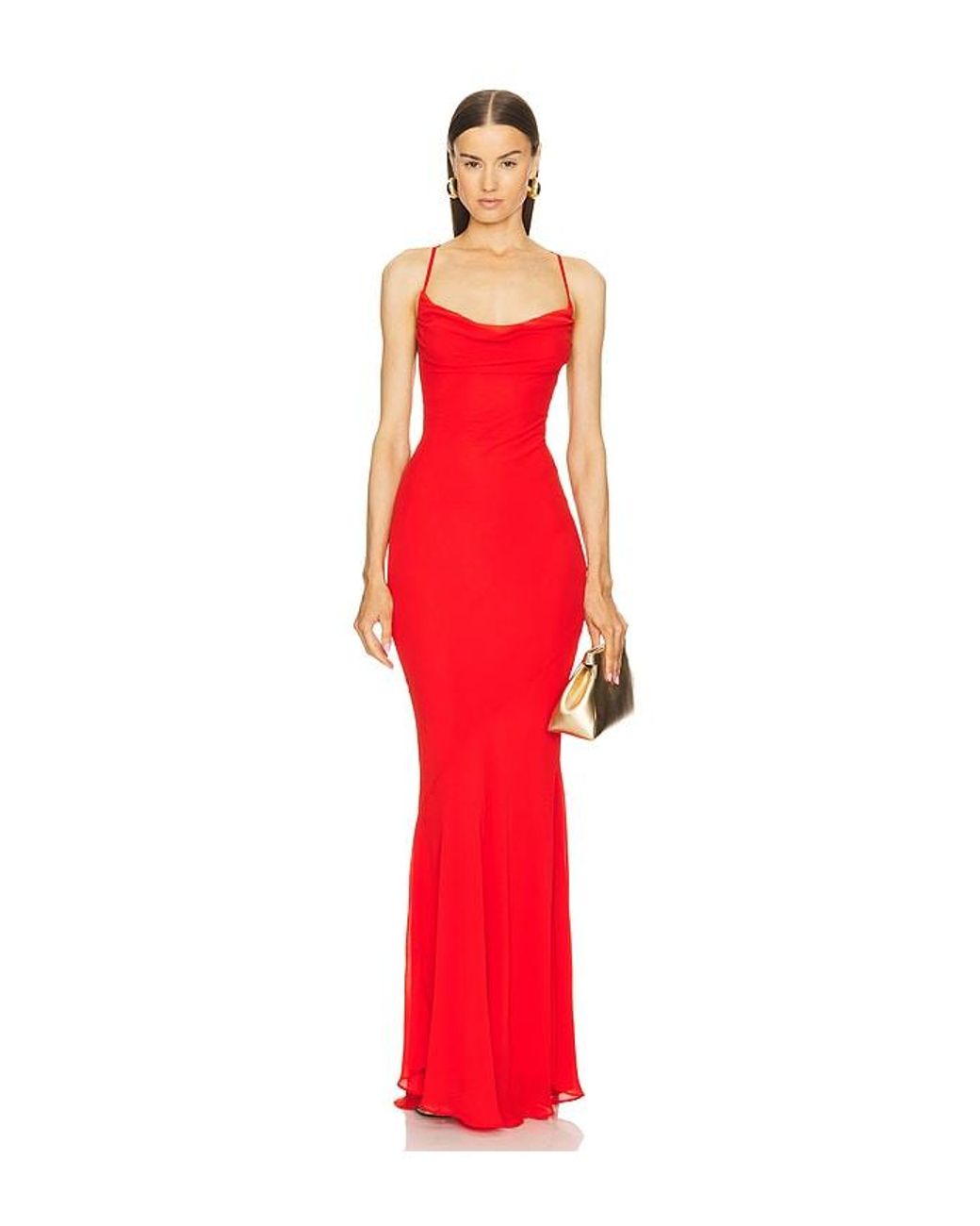 Michael Costello X Revolve Chloe Gown in Red | Lyst, image size:1040x1300