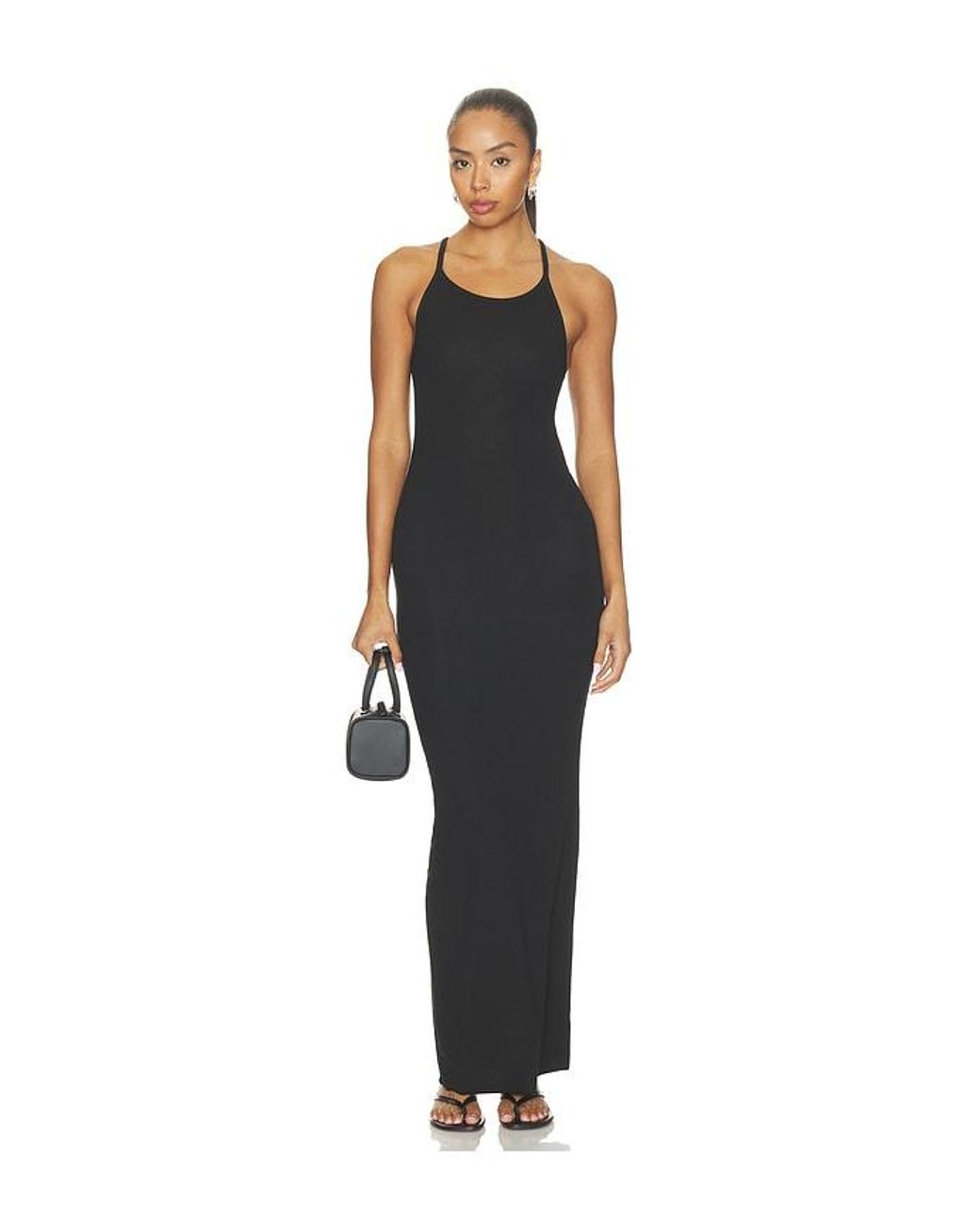 WAO Black Maxi Tank Dress