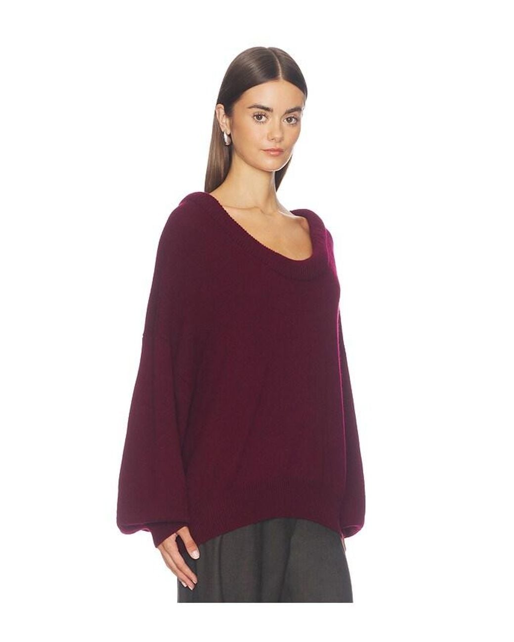Lisa Yang Purple Doria Sweater