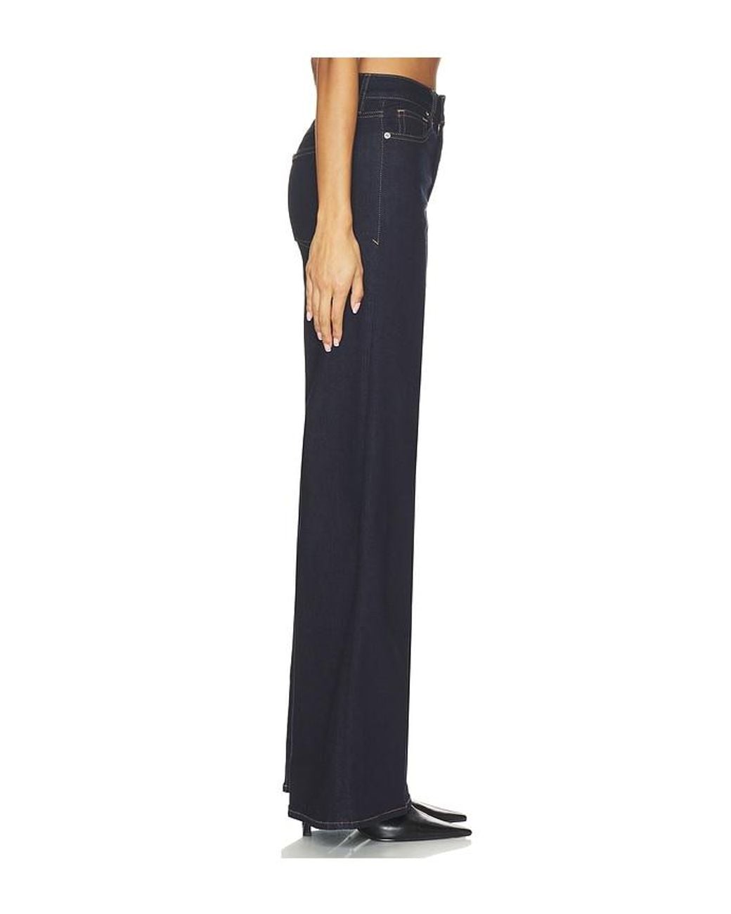 GOOD AMERICAN Red Good Waist Palazzo Jeans