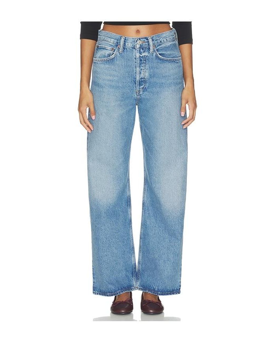 Agolde Blue Vintage Loose Petite Jean