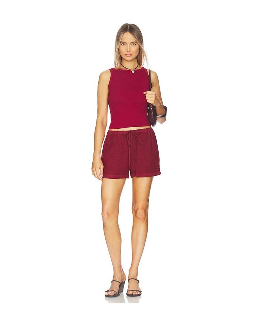 VIR VITA Red Noemie Tank