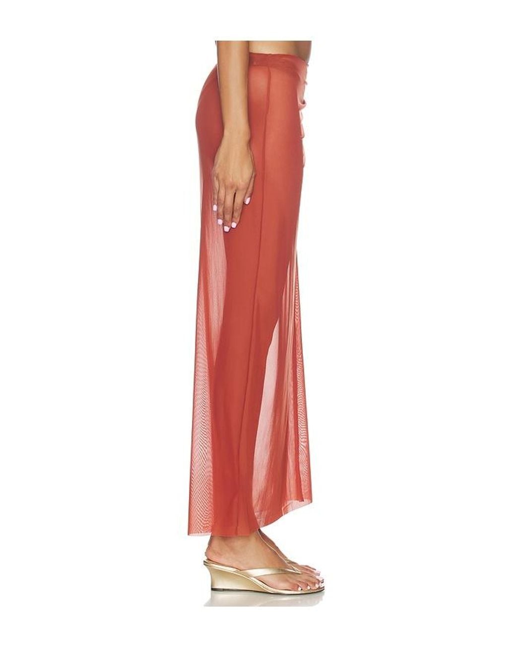 Bondeye Orange Claudia Maxi Skirt