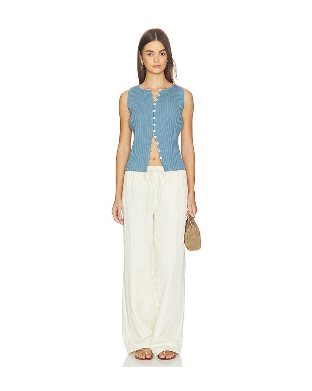 Free People Blue Tilly Vest