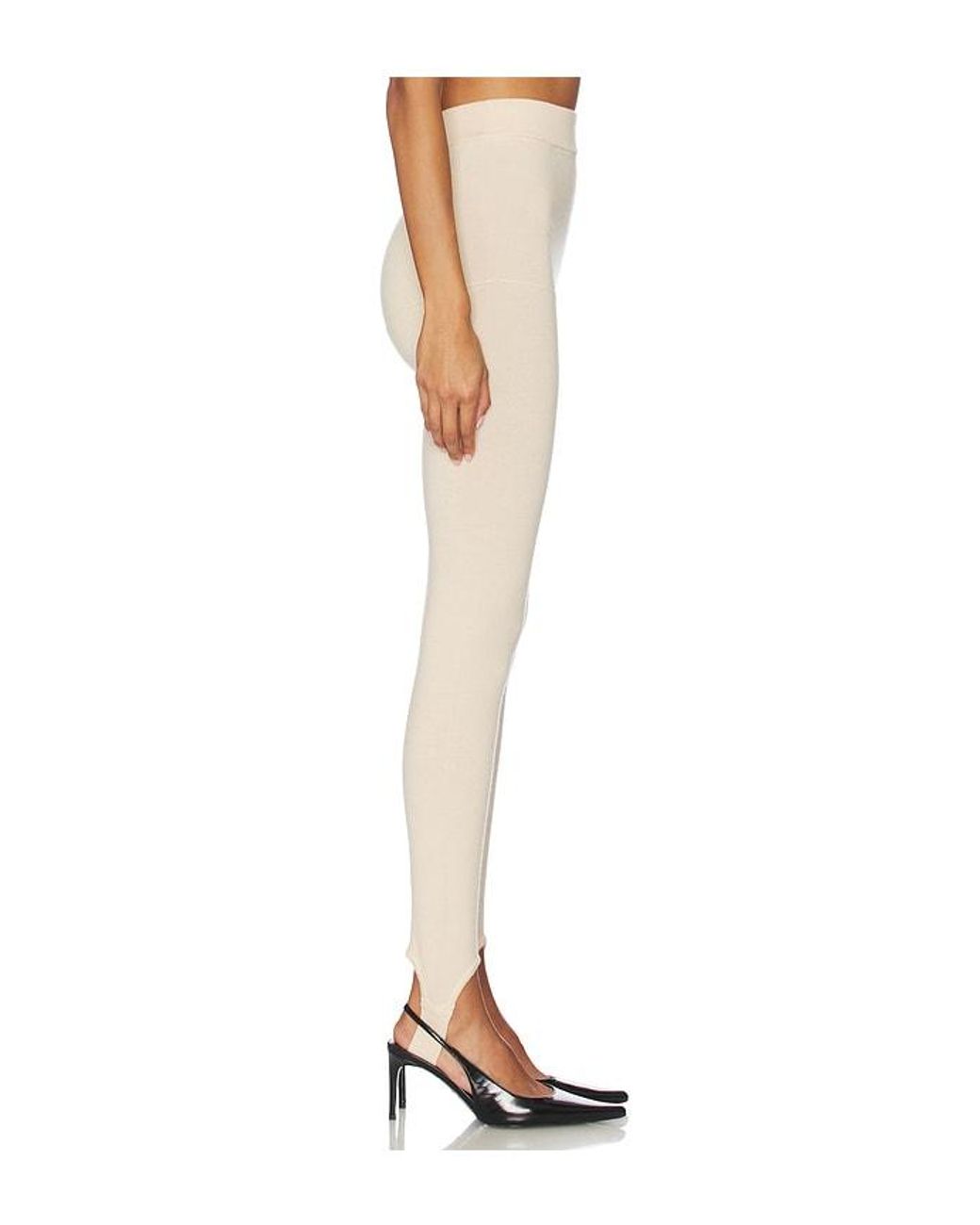 AYA MUSE White Knit Leggings