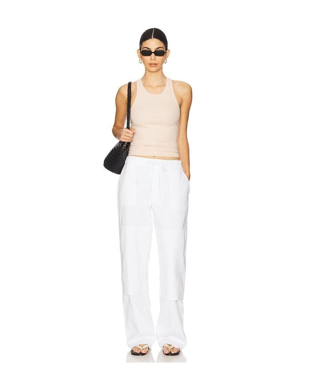 Re/done White Beach Pant