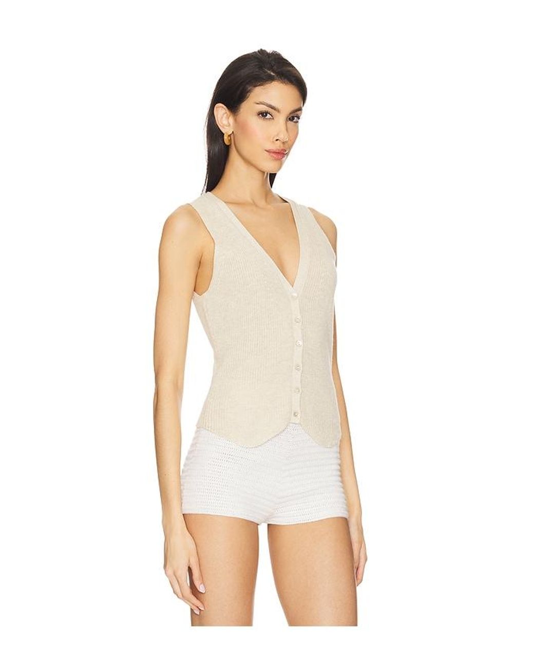Autumn Cashmere White Shaker Vest