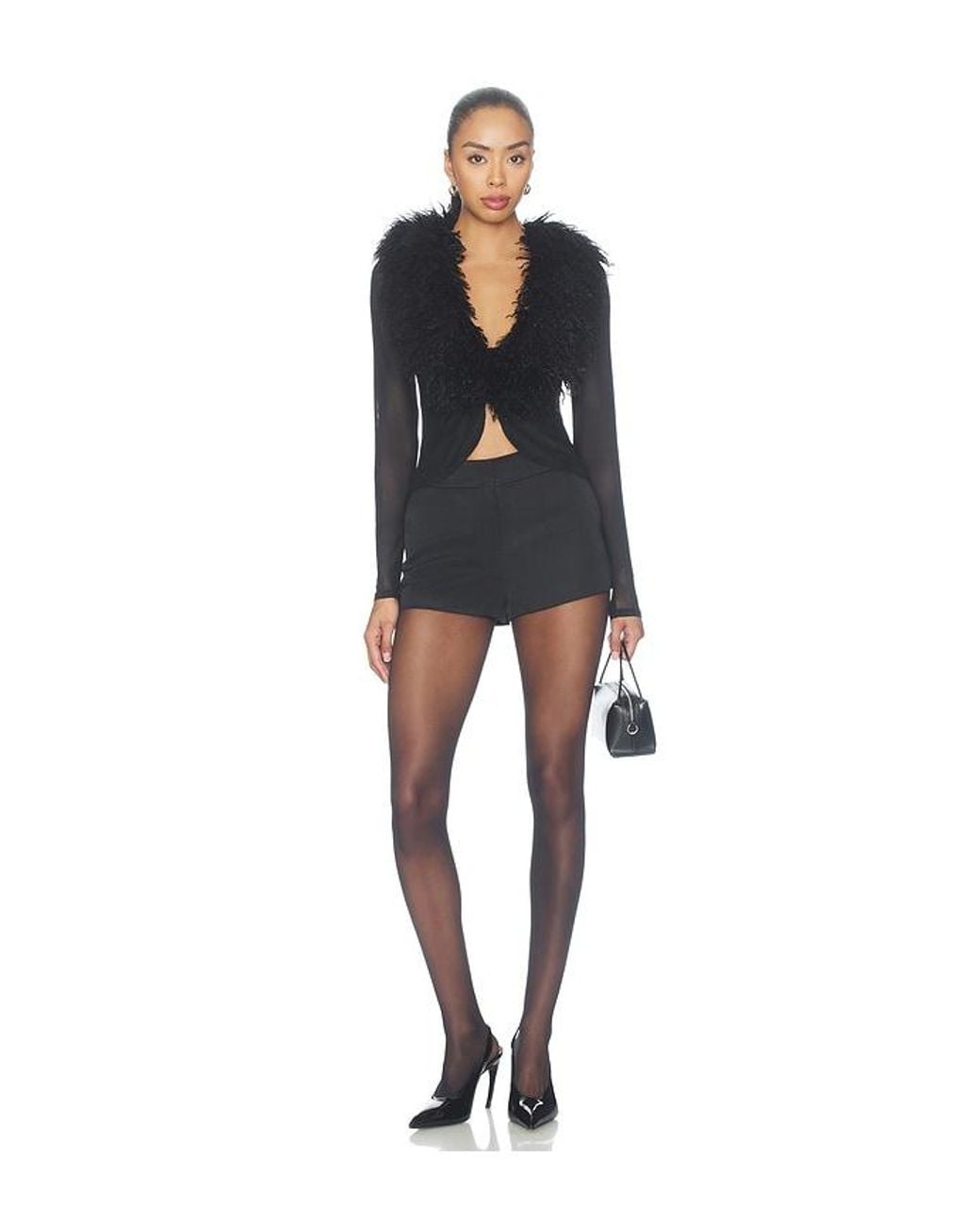 AFRM Black Nymia Top